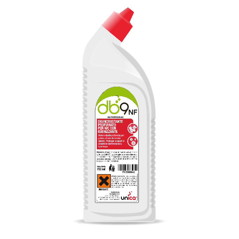 Disincrostante anticalcare DB9 NF professionale per WC profumato